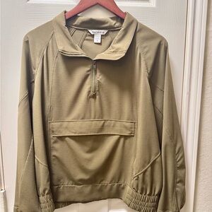 Athleta - Olive Quarter-Zip Pullover - Size M